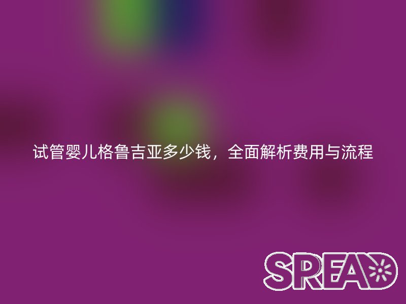 试管婴儿格鲁吉亚多少钱，全面解析费用与流程