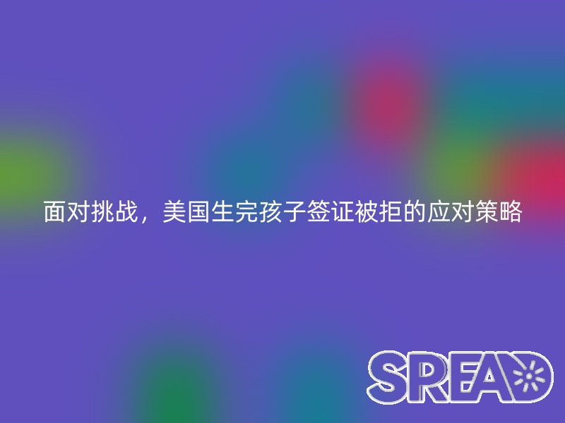 面对挑战，美国生完孩子签证被拒的应对策略