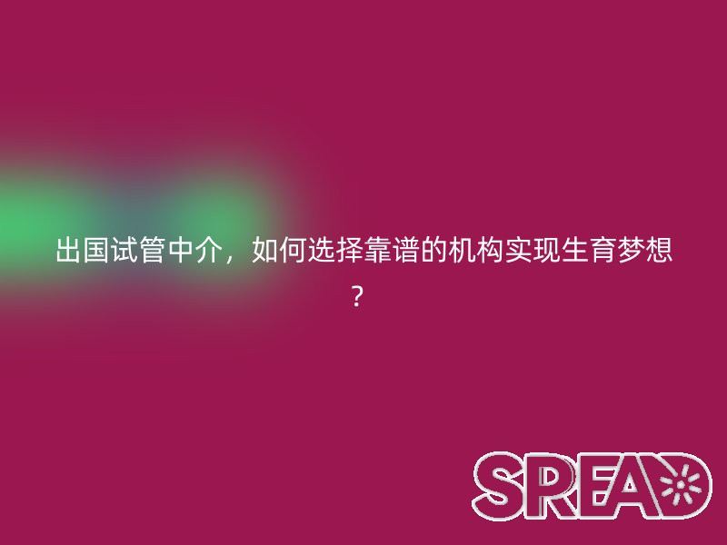 出国试管中介，如何选择靠谱的机构实现生育梦想？