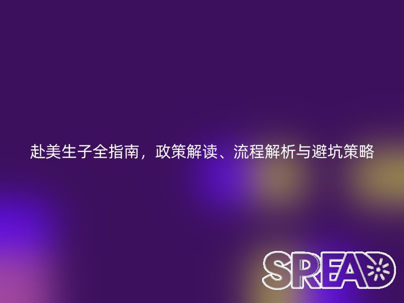 赴美生子全指南，政策解读、流程解析与避坑策略
