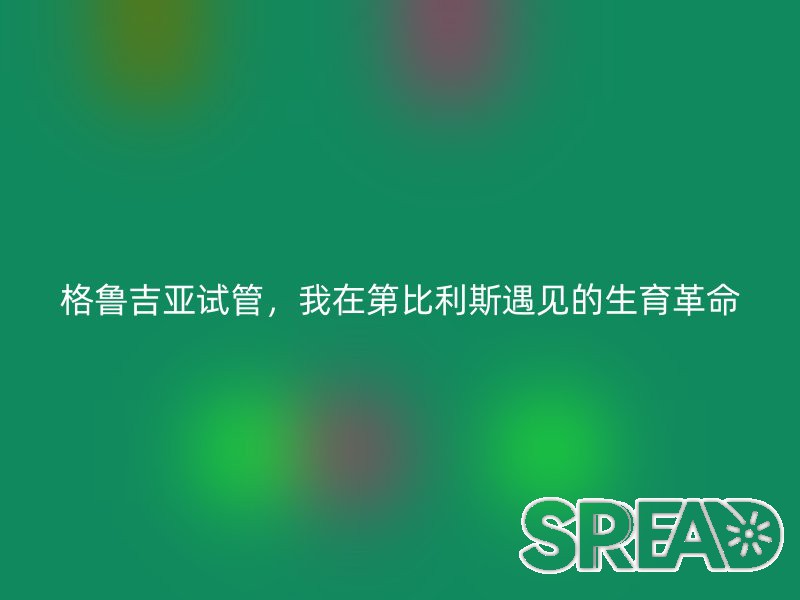 格鲁吉亚试管，我在第比利斯遇见的生育革命