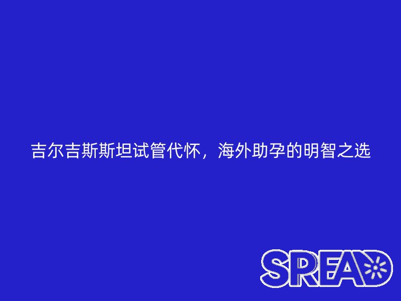 吉尔吉斯斯坦试管代怀，海外助孕的明智之选